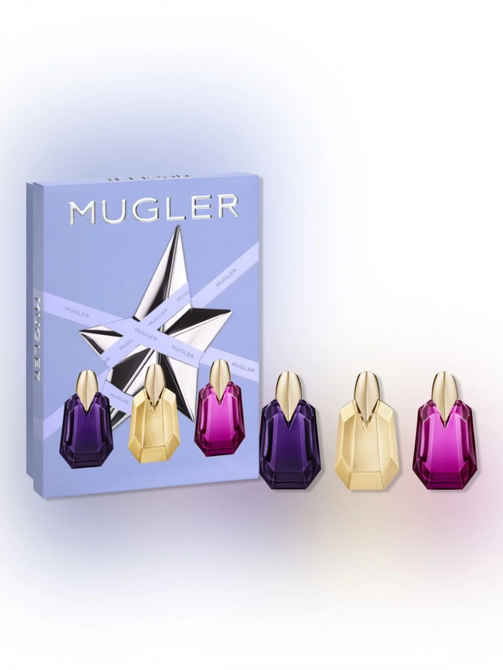 MUGLER ALIEN EAU DE PARFUM COFFRET of 3 MINIS w/ALIEN,ALIEN GODDESS+PULP NIB! - Picture 1 of 11
